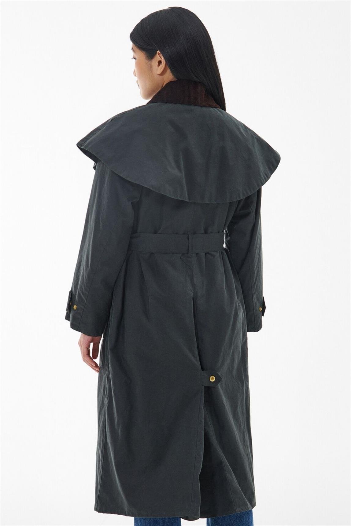 Barbour Kadın Fellbeck Yağlı Ceket SG51 Sage-Ancient