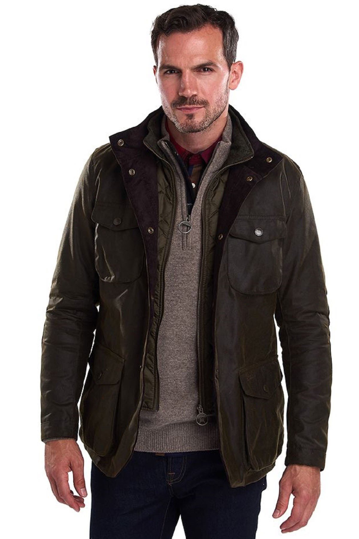 Giacca Cerata BARBOUR Ogston Olive