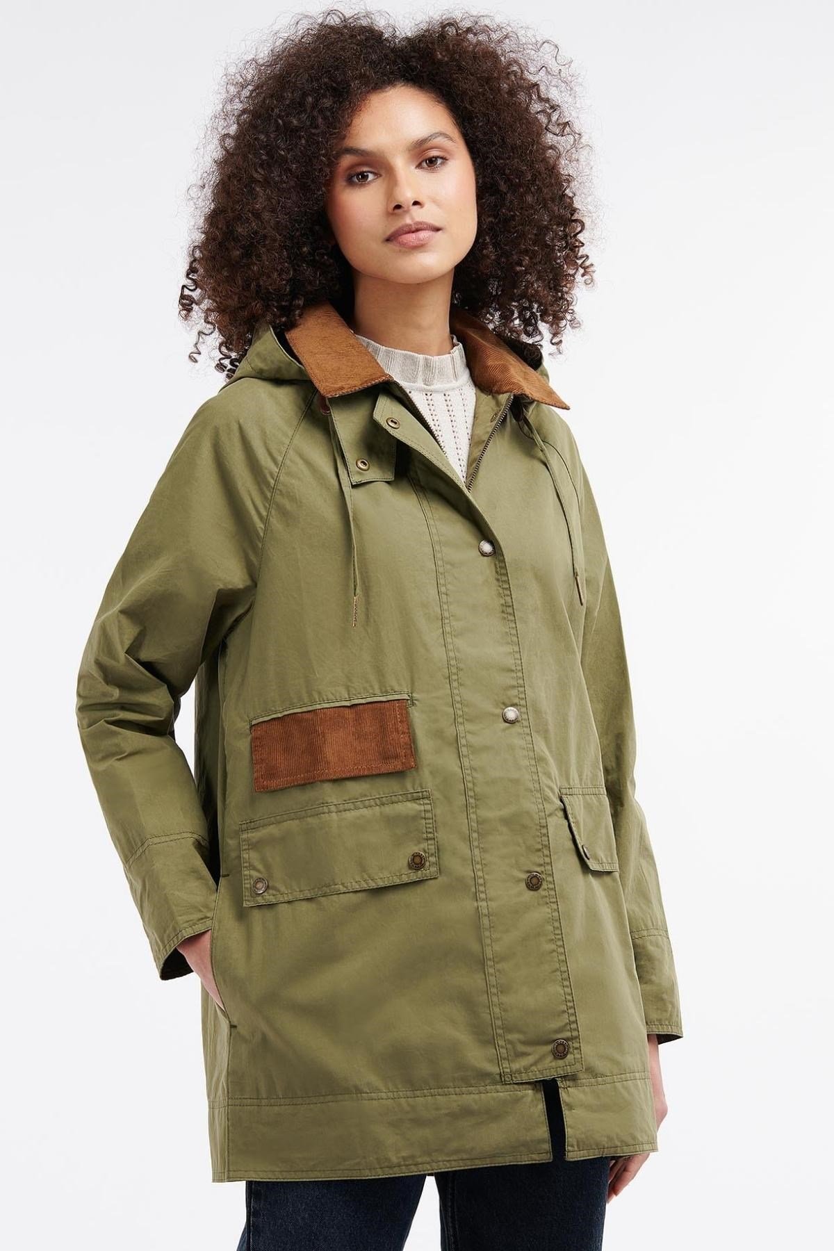 Barbour Oxburgh Showerproof Ceket GN31 Olive-Classic