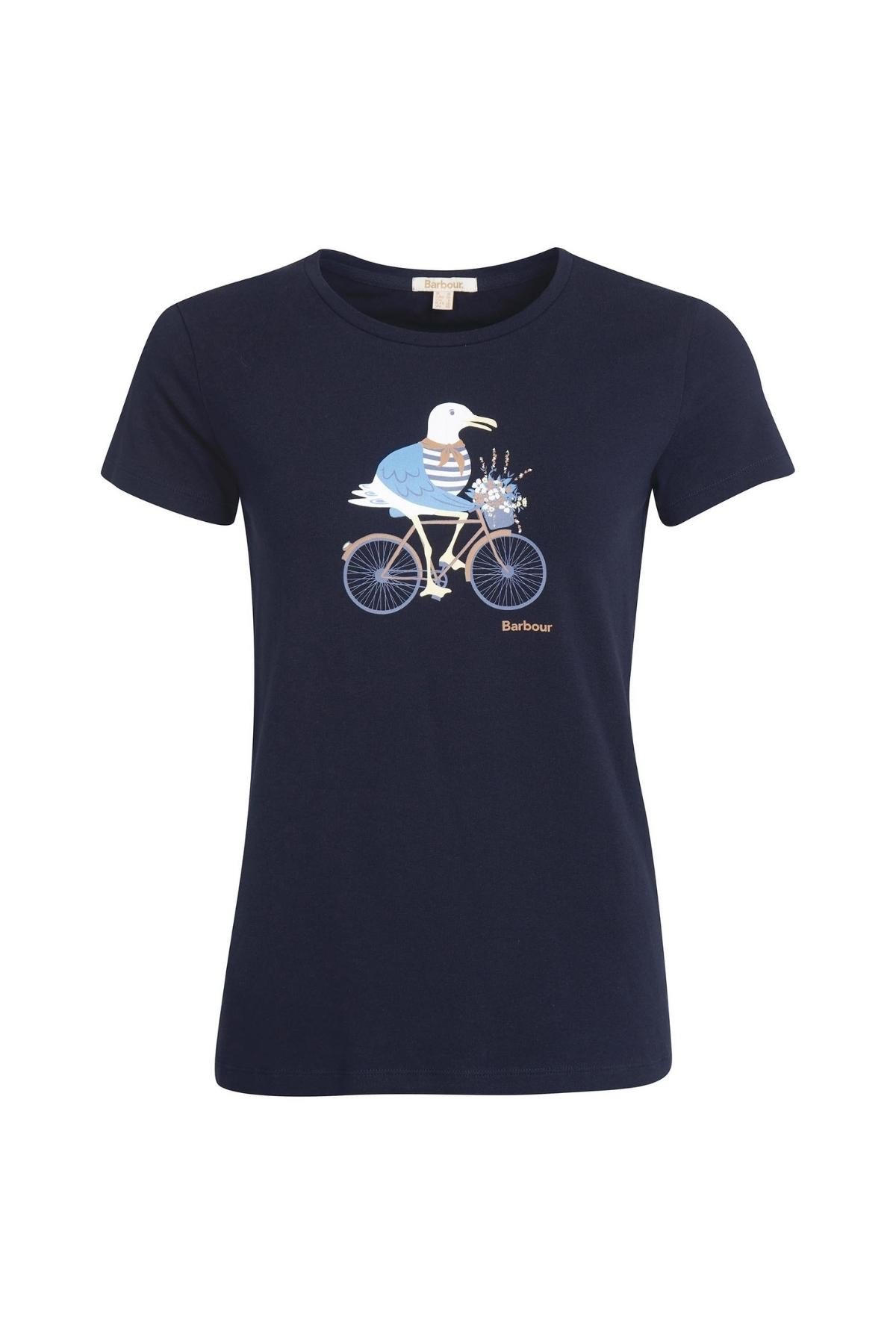Barbour Penfor T Sh rt NY73 Navy Print