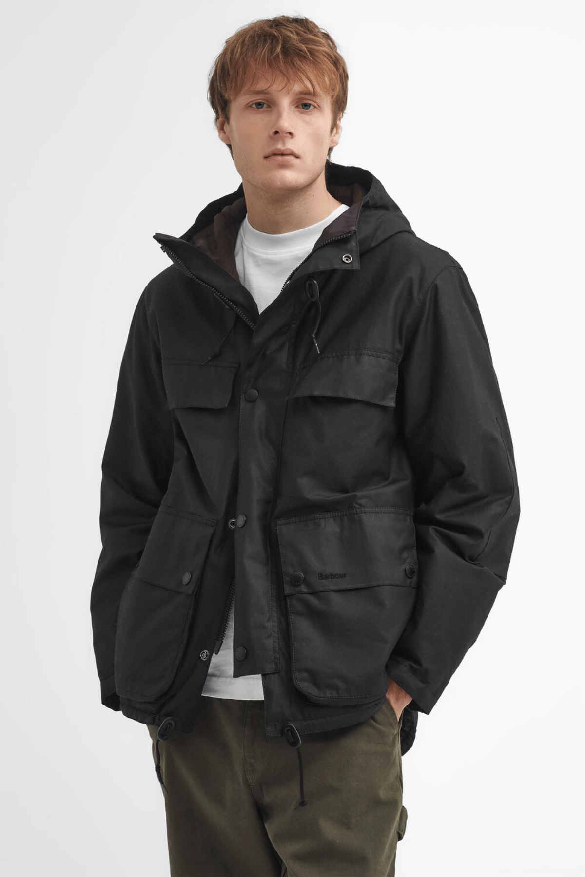 Barbour
ダークグレー ロングレインコート Barbour Brockstone Waterproof Ceket NY71 Navy