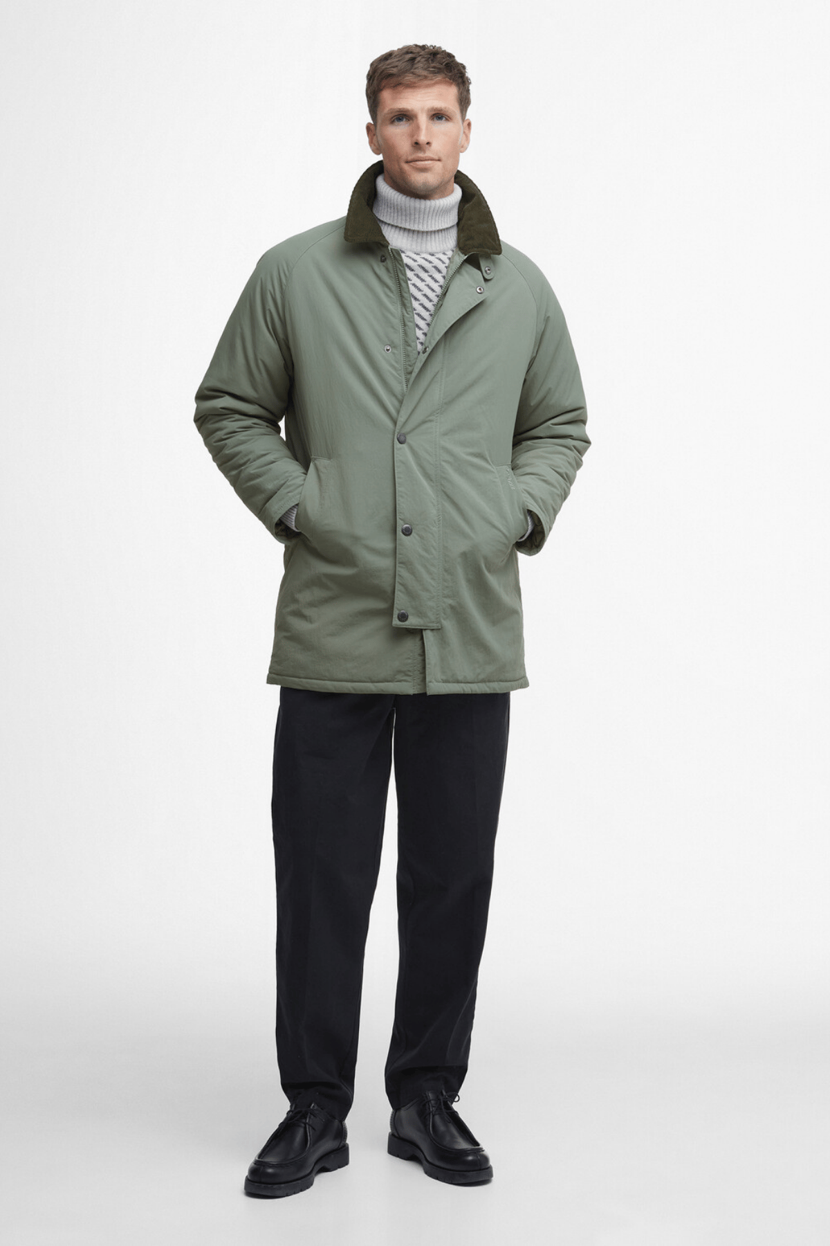 Barbour Winter Wadded Showerproof Ceket GN32 Lt.Green