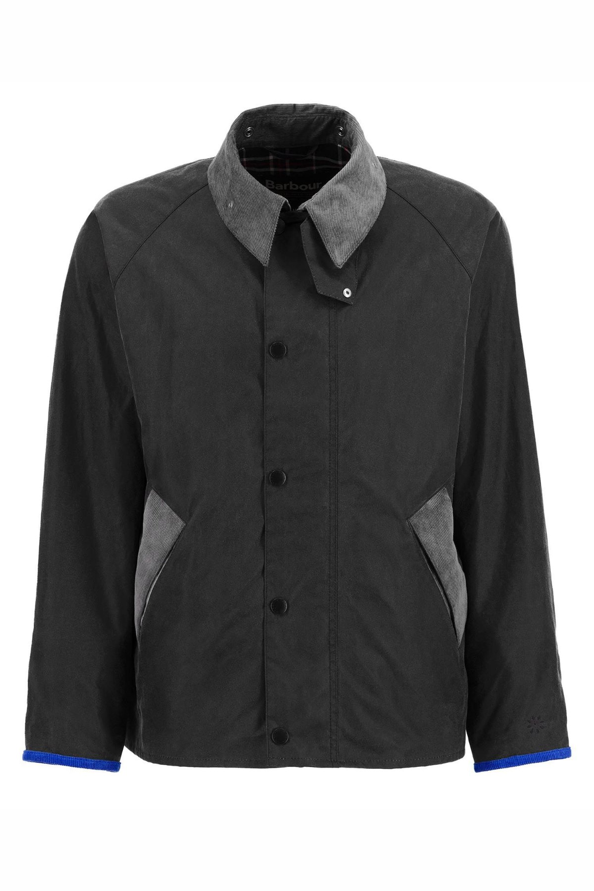 Barbour x Flower Mountain Unisex Oversize Yağlı Ceket GY93 Charcoal