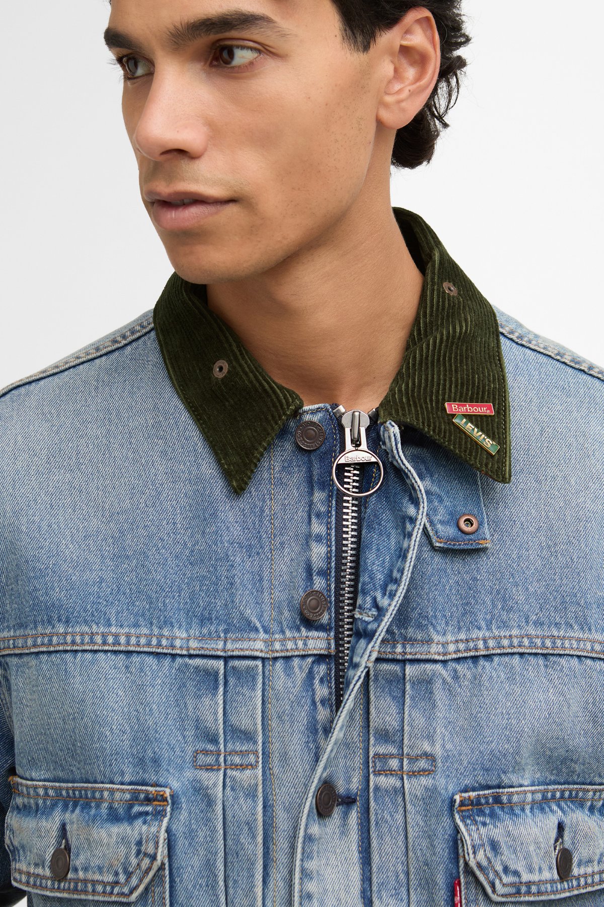 Barbour x Levis Type II Denim Ceket NY51 Navy