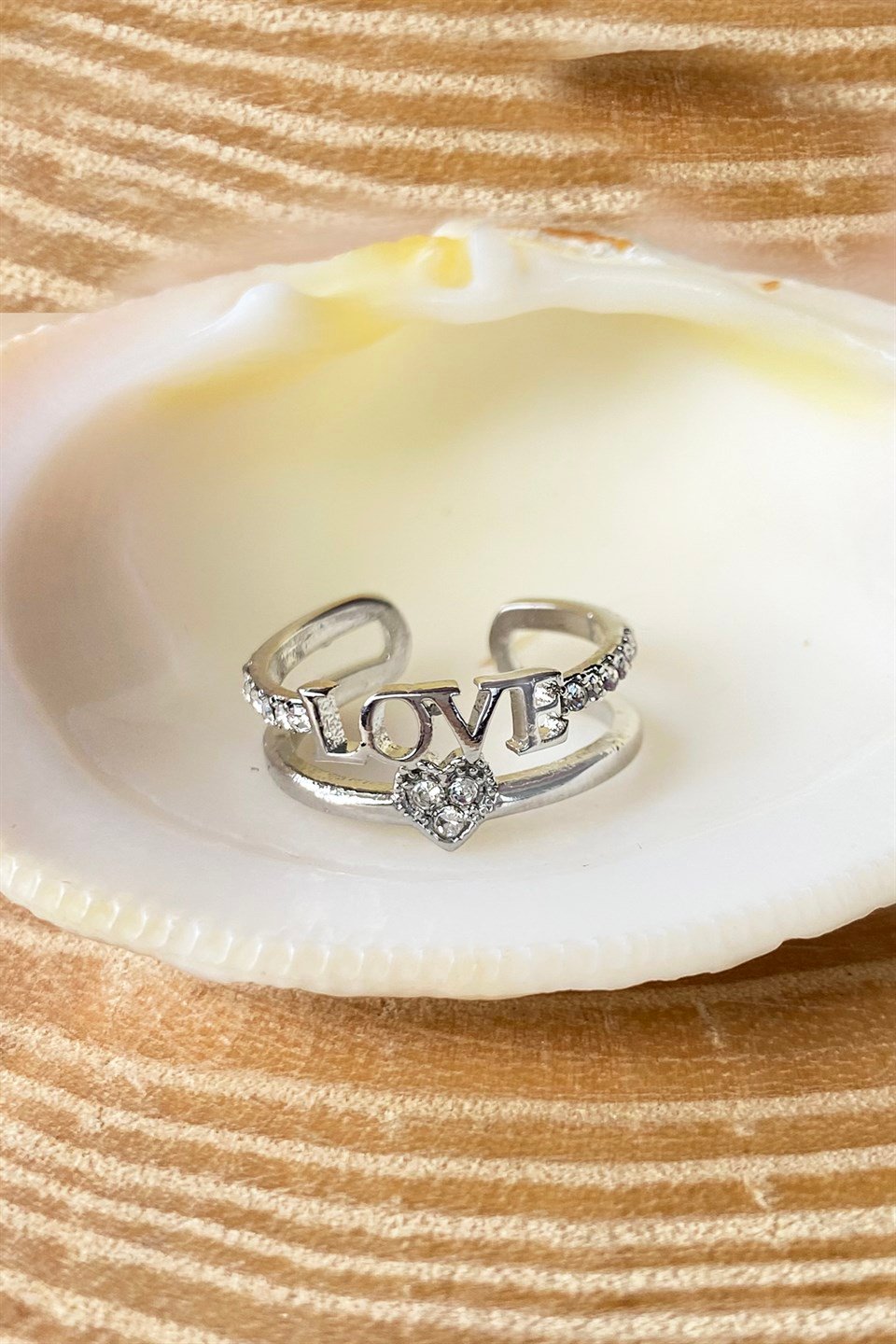 Love on sale written ring