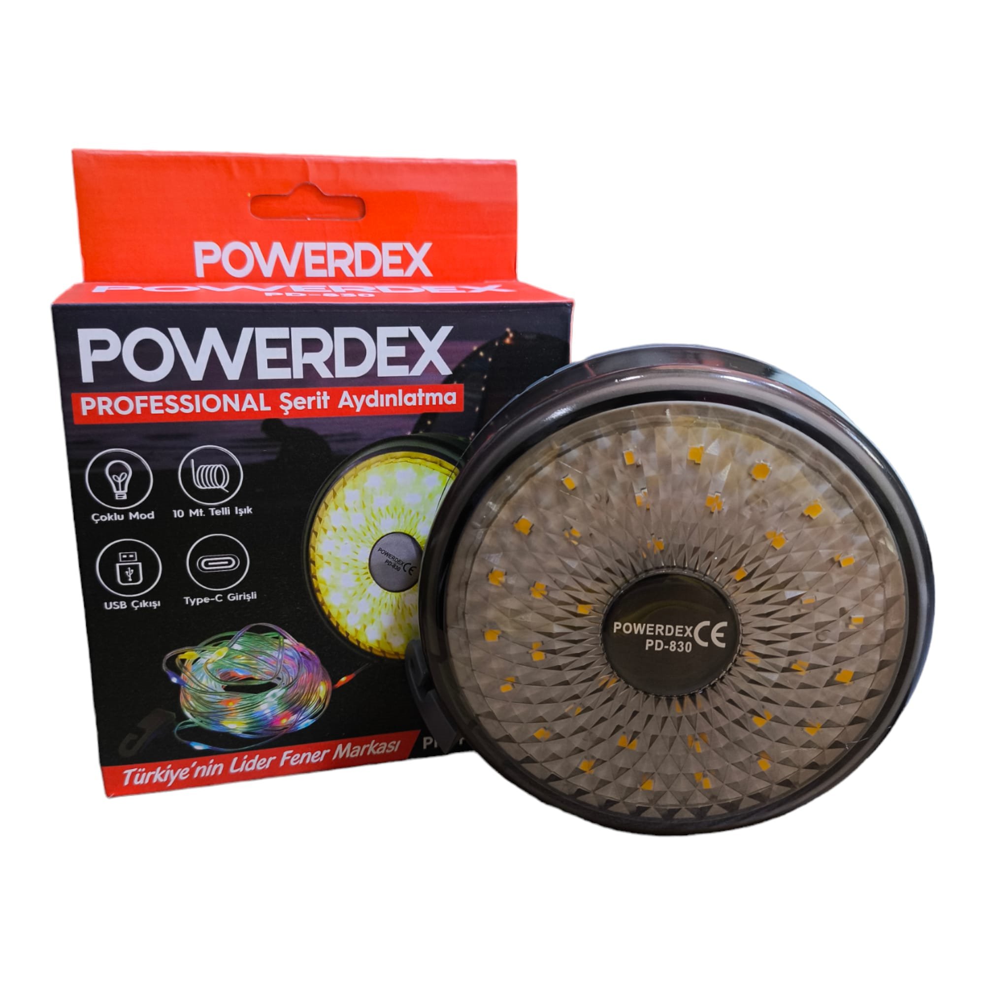 Powerdex PD-830 Profesyonel Şerit Aydınlatma | Çoklu Renk Modu ve