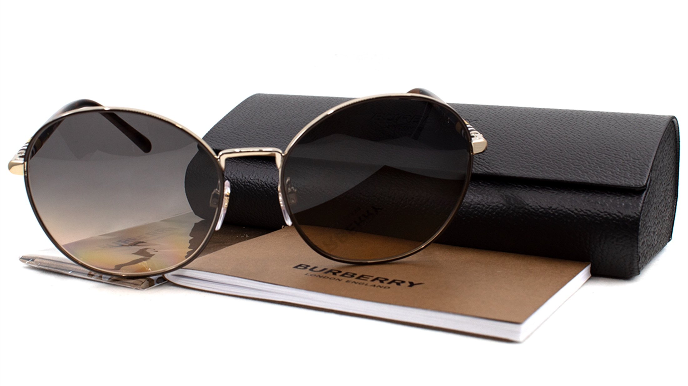 BURBERRY 3094 1257 G9 56 Unisex KAHVE Yuvarlak Cerceve GUNE GOZLU U
