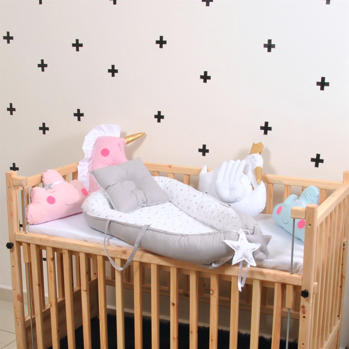 Babynest Bebek Beşikleri Yatağı Anne Yanı Uyku Seti GBY341