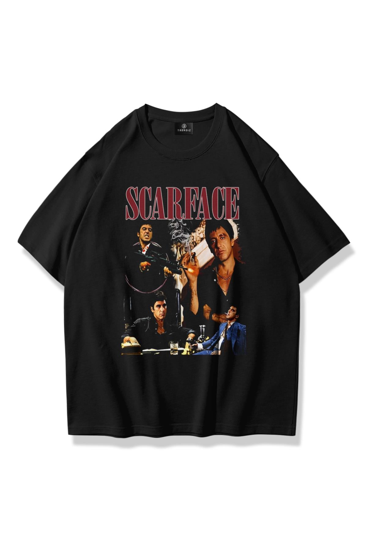 Kadın Scarface Tshirt Siyah - Trendiz