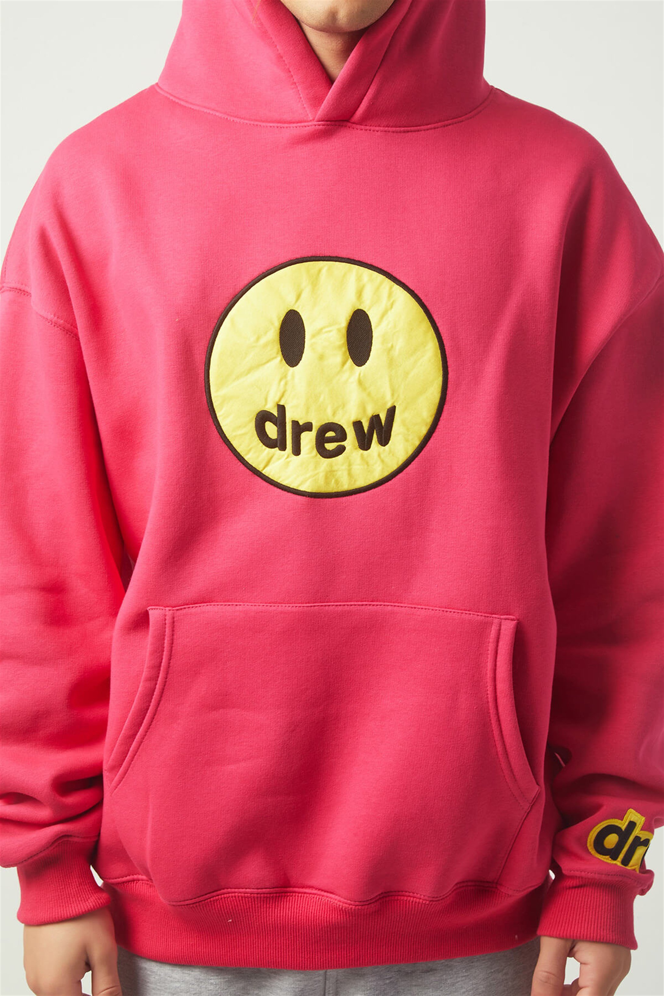 Trendiz Drew Overs ze Sweatshirt Hoodie Pembe TR30007 Trendiz