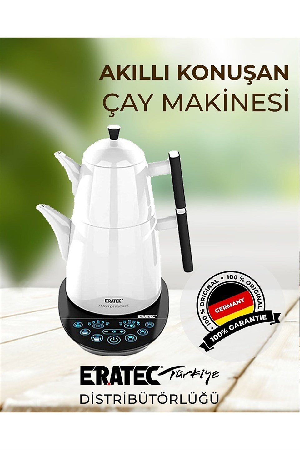 Eratec Tam Otomatik Konuşan Akıllı Çaydanlık Beyaz Tm-53 Beyaz - TM53|  Gurellereticaret