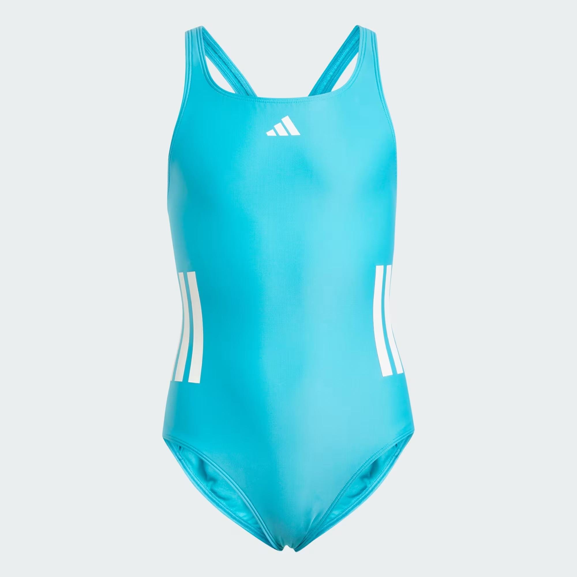 adidas 3 Stripes C-Back Çocuk Yüzücü Mayosu