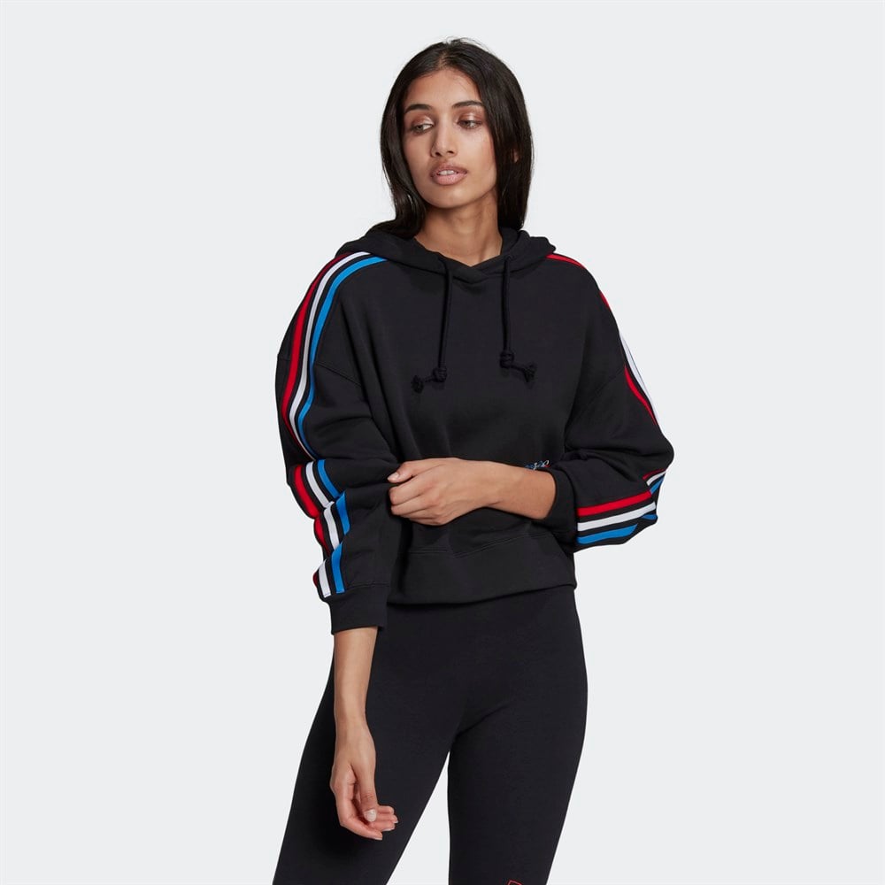 adidas Adicolor Tricolor Trefoil Crop Kad n Sweatshirt GN2853
