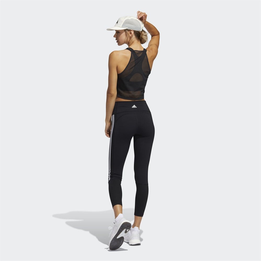 adidas Believe This 3-Stripes Rib Kadın Siyah Sporcu Sütyeni (GL0570)