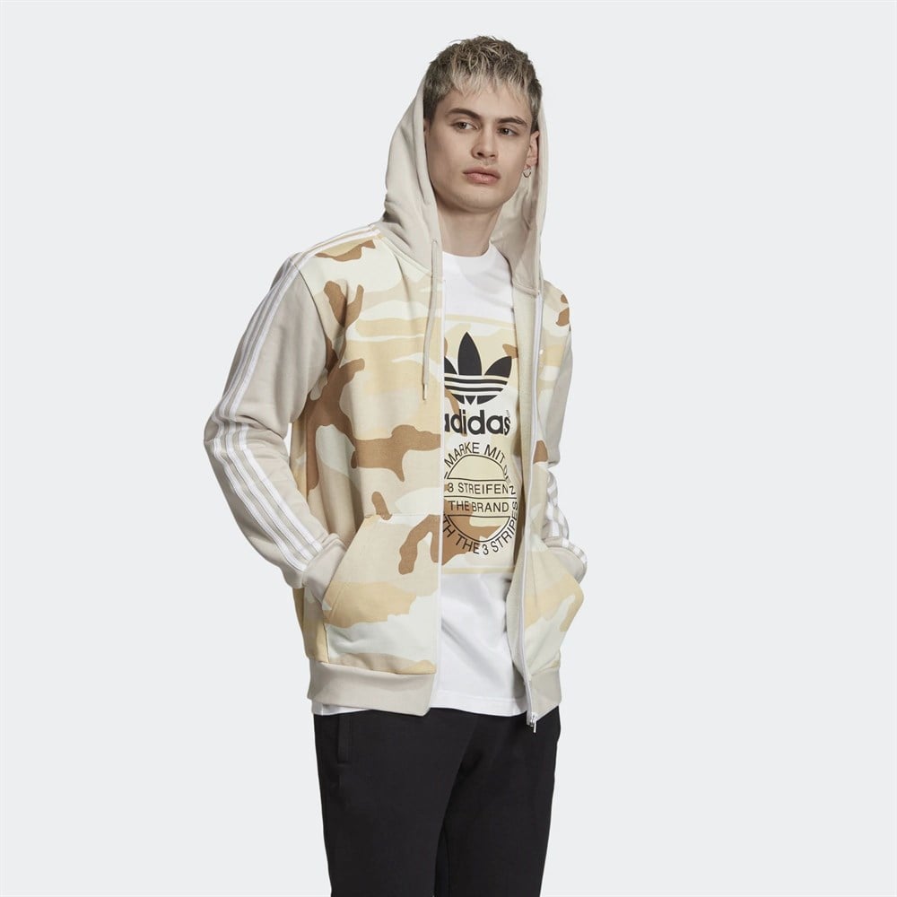 adidas Camo FZ Hoody Erkek Sweatshirt ED7072