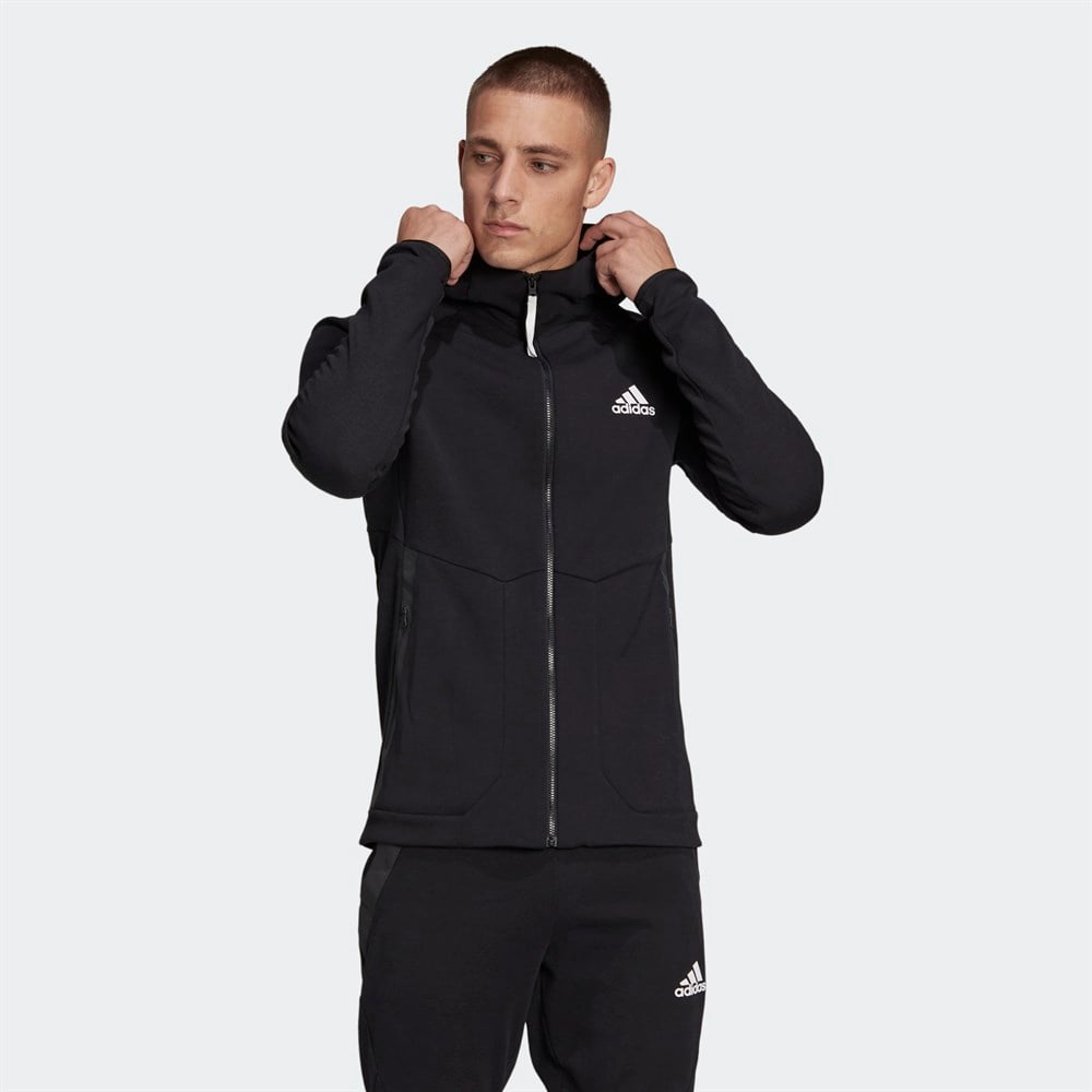 adidas Designed For Gameday Full Zip Erkek Sweatshirt HE5030