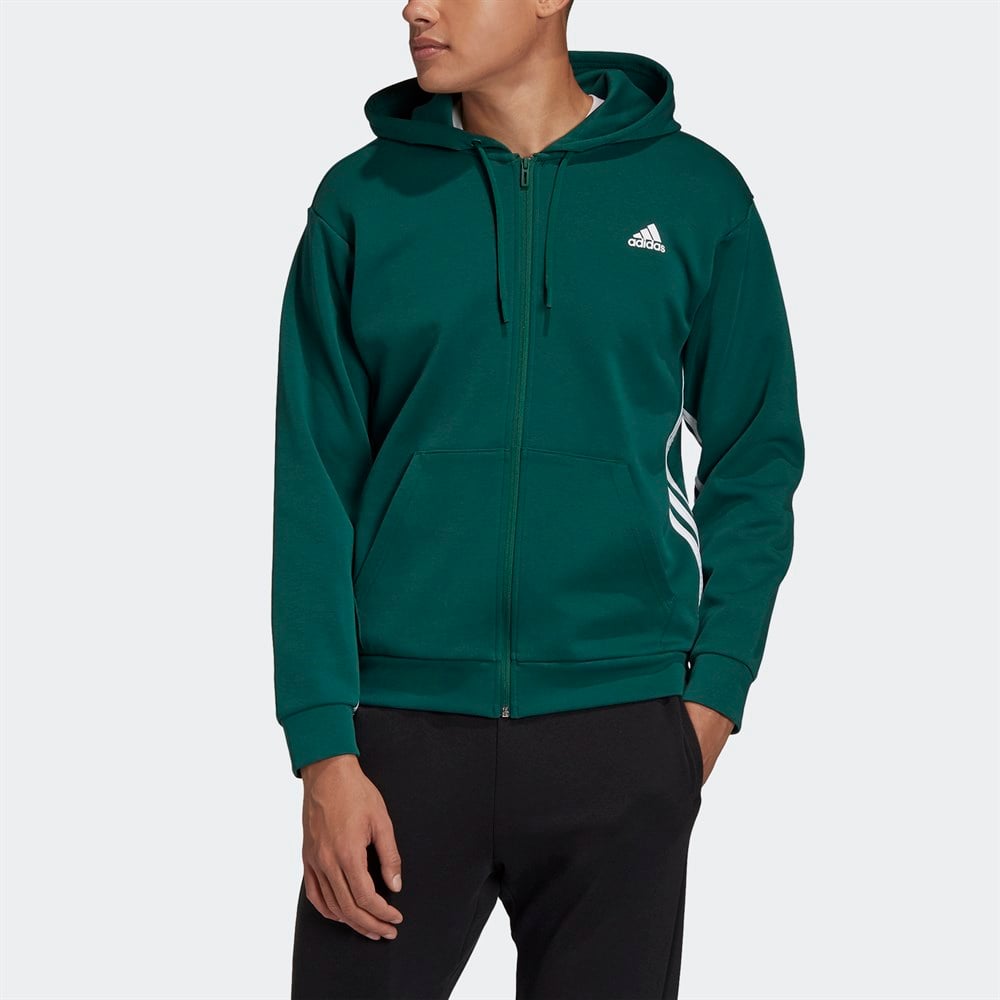 adidas MH 3 Stripes FZ Erkek Sweatshirt FL3910
