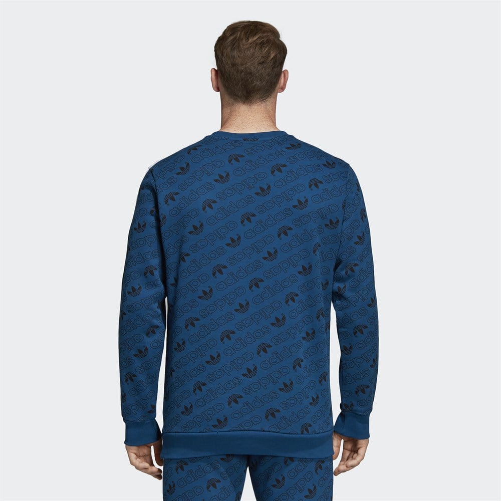 adidas Monogram Crewneck Sweatshirt - Blue