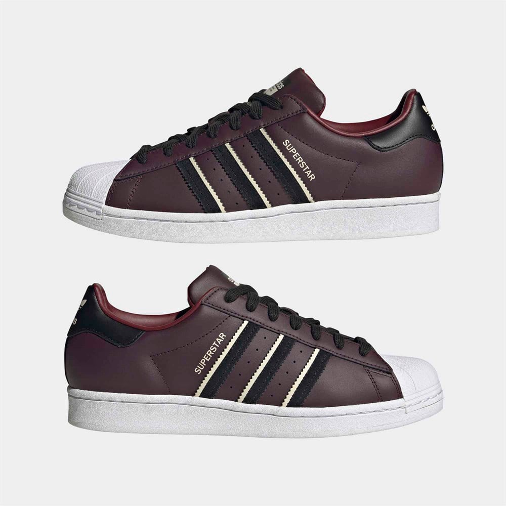 Adidas superstar color vino top