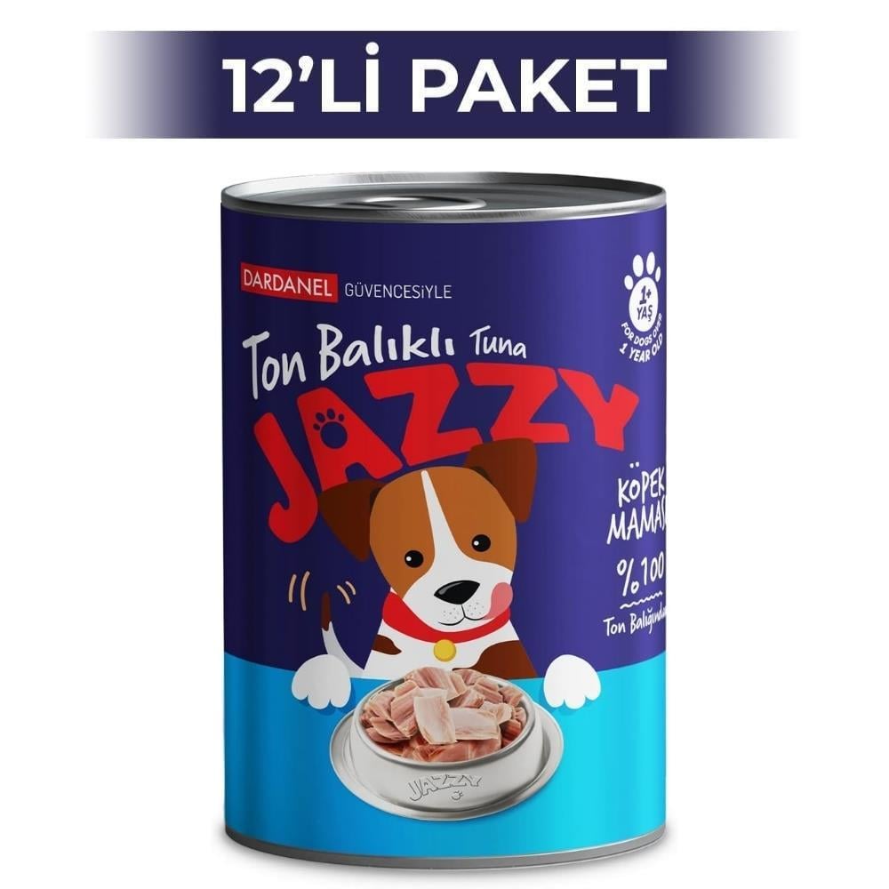 Dardanel Jazzy Ton Balıklı Yetişkin Konserve Köpek Maması 400 gr