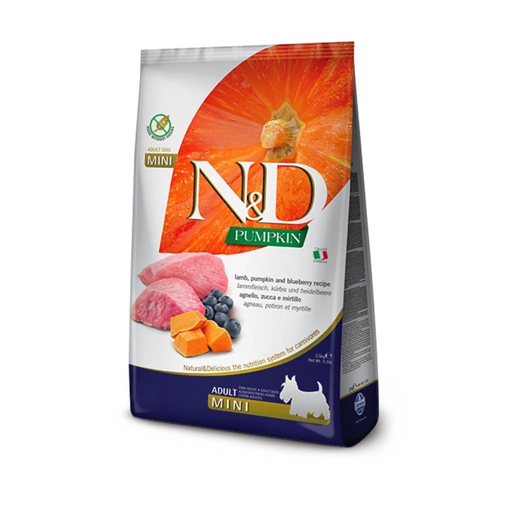 N&D Tahılsız Bal Kabaklı Kuzulu ve Yaban Mersinli Küçük Irk