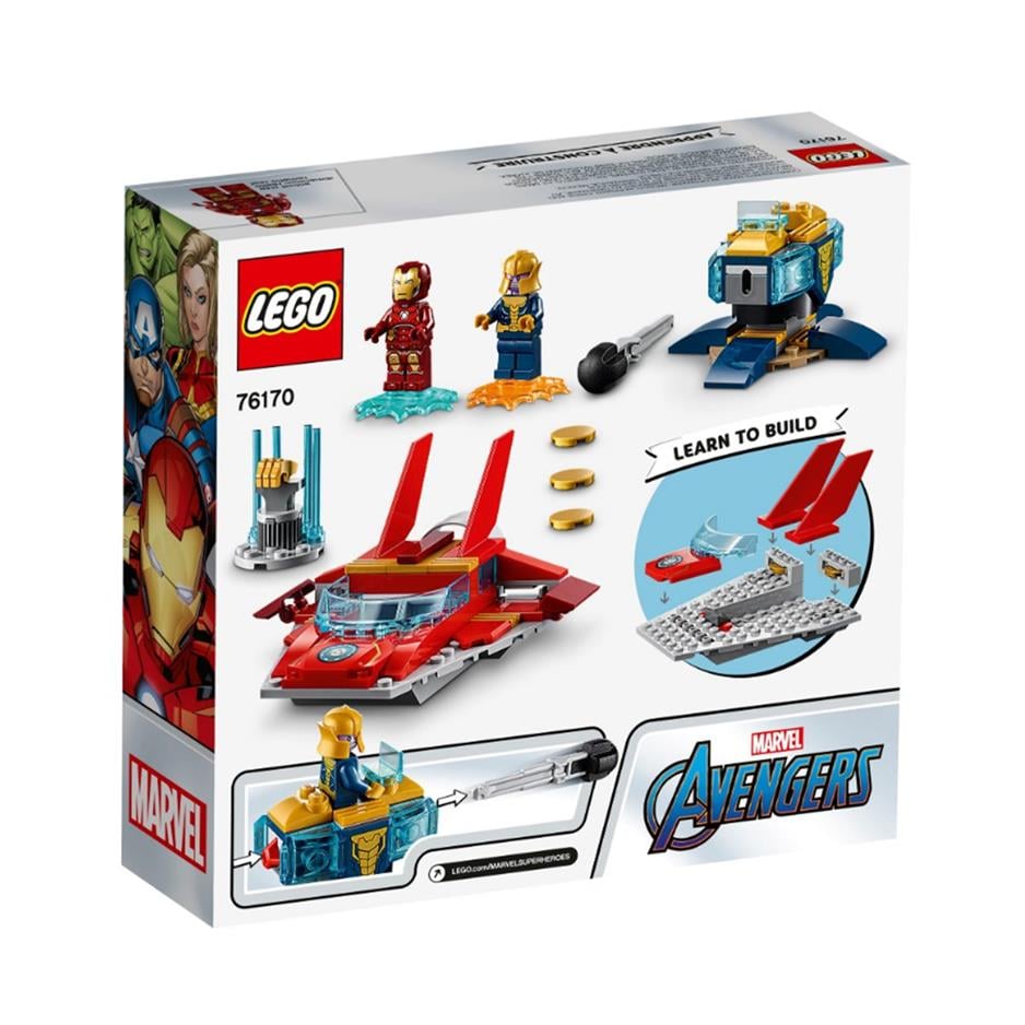 76170 Avengers Iron Man Thanosa Karşı / 103 parça /+4 yaş / Lego Marvel  201,35 TL - OTOYS