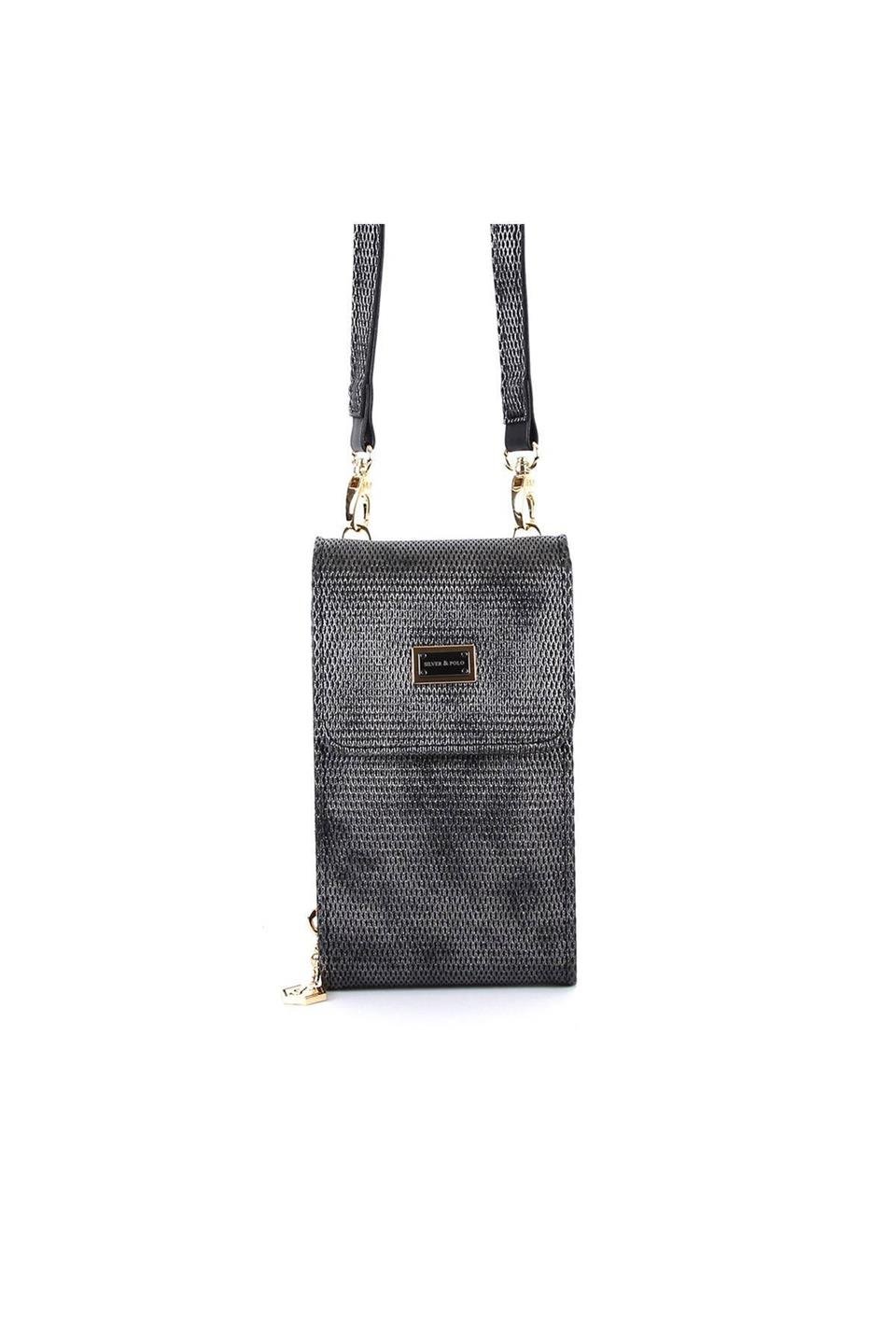 Silver & Polo M.gümüş - Siyah SP889 Kadın Askılı Cüzdan