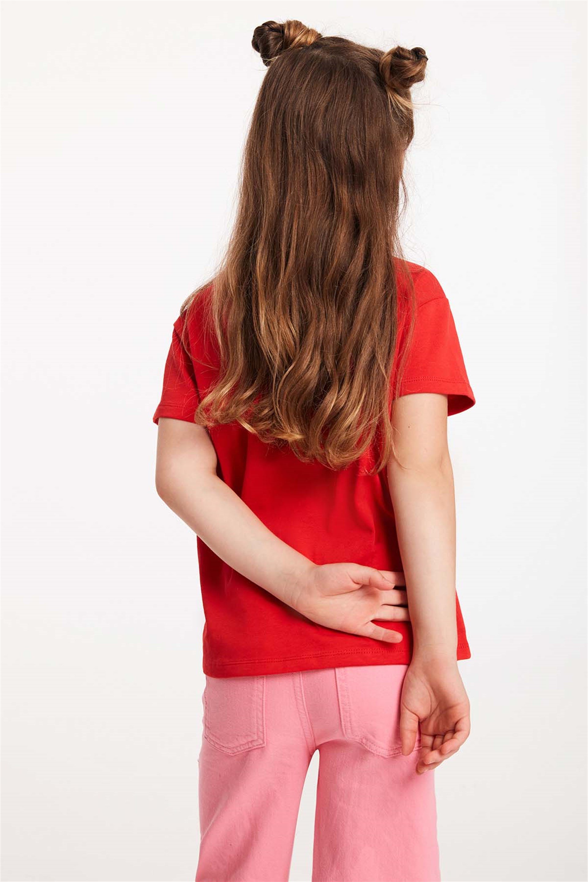 BUBBLES Örme Regular Fit Kırmızı T-Shirt | Grimelange