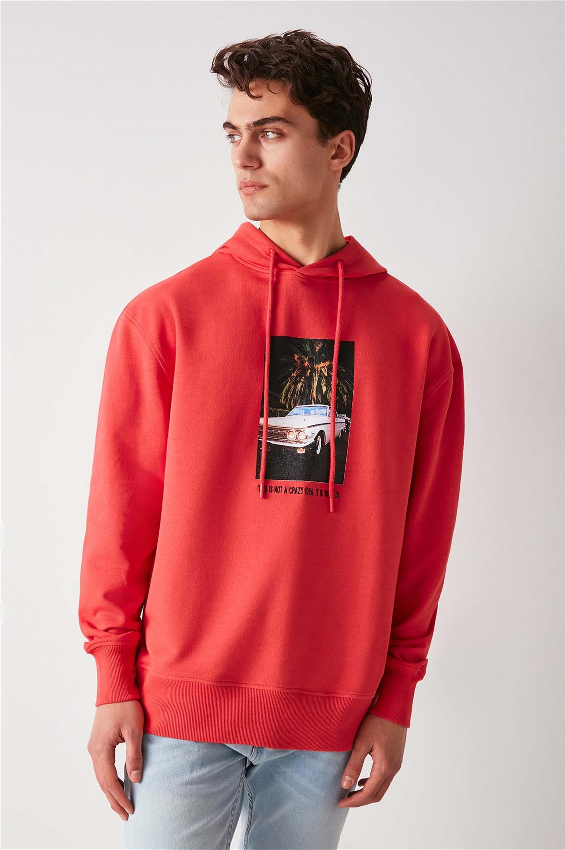 Palm Oversize Fuşya Sweatshirt | Grimelange