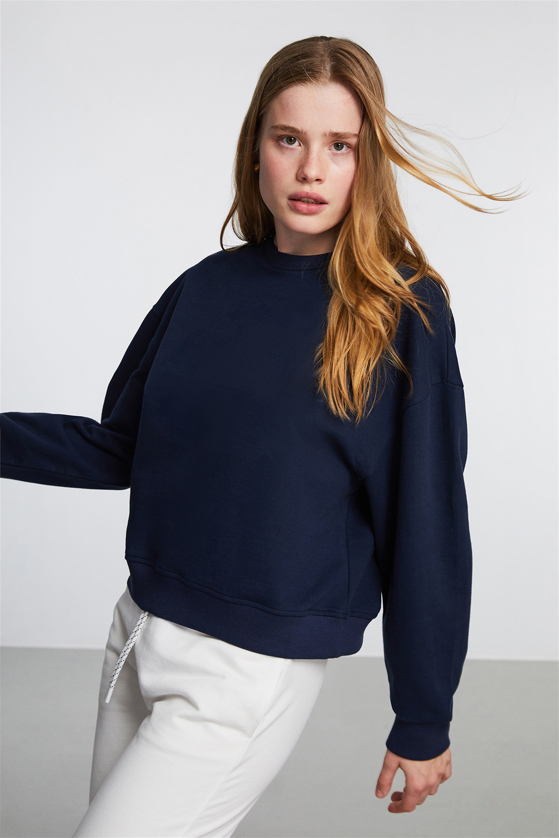 PANAMA Comfort Fit Lacivert Sweatshirt