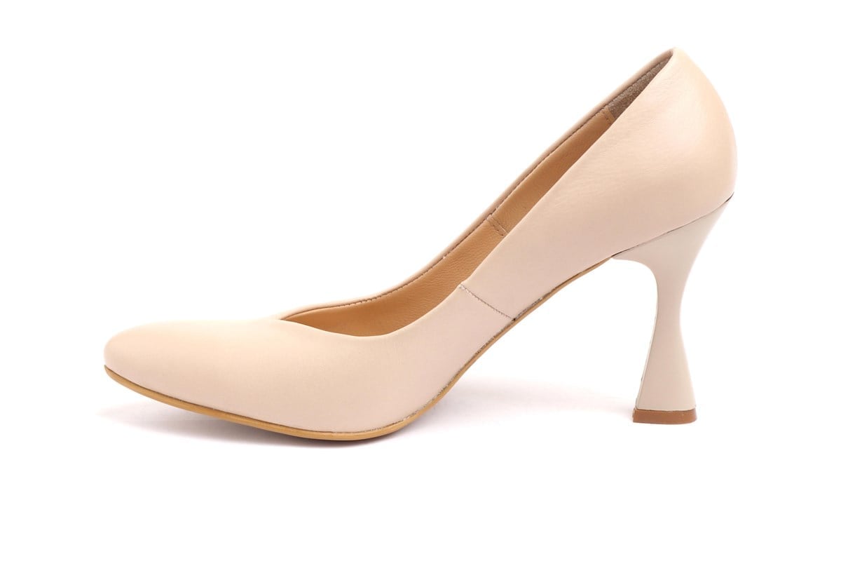 Kadın Topuklu Stiletto Hakiki Deri Ayakkabı 052Y21K10004