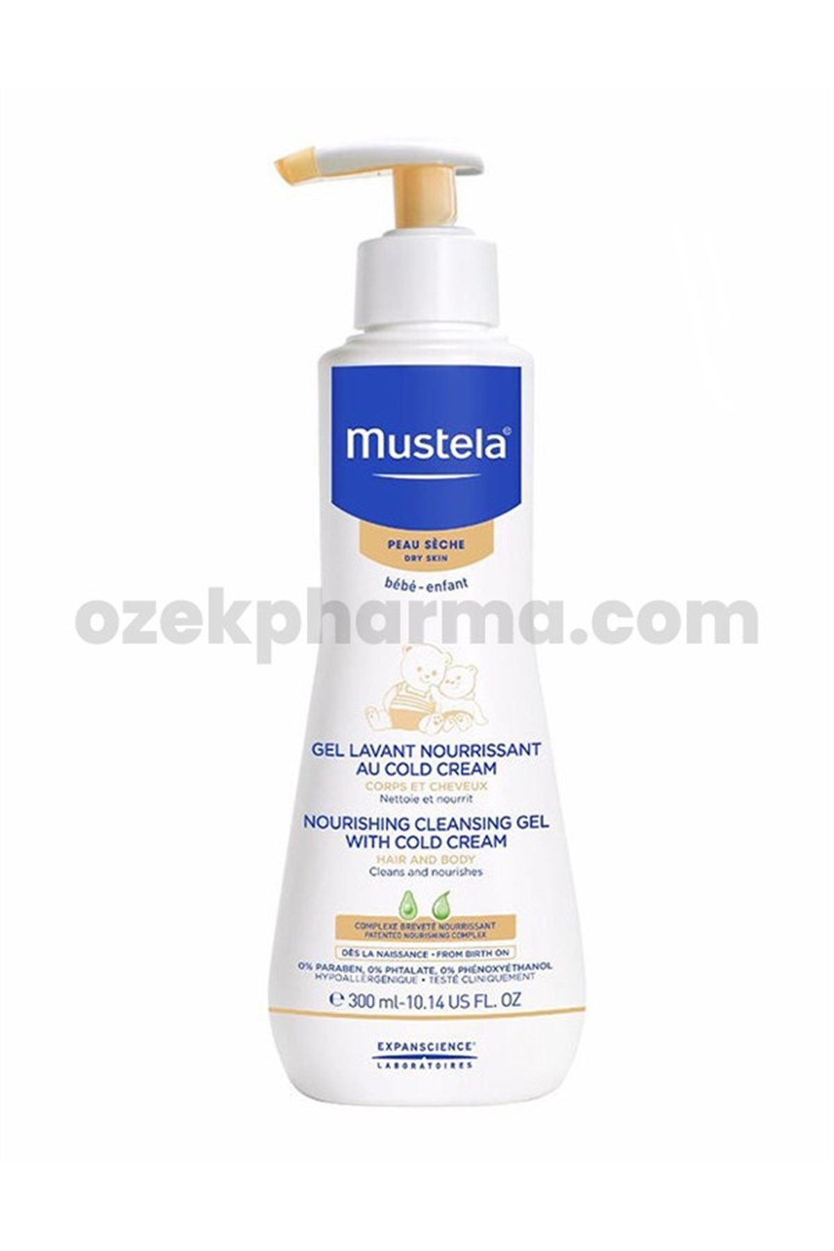 Mustela Cold Cream İçeren Besleyici Bebek Şampuanı 300 ml | ozekpharma.com