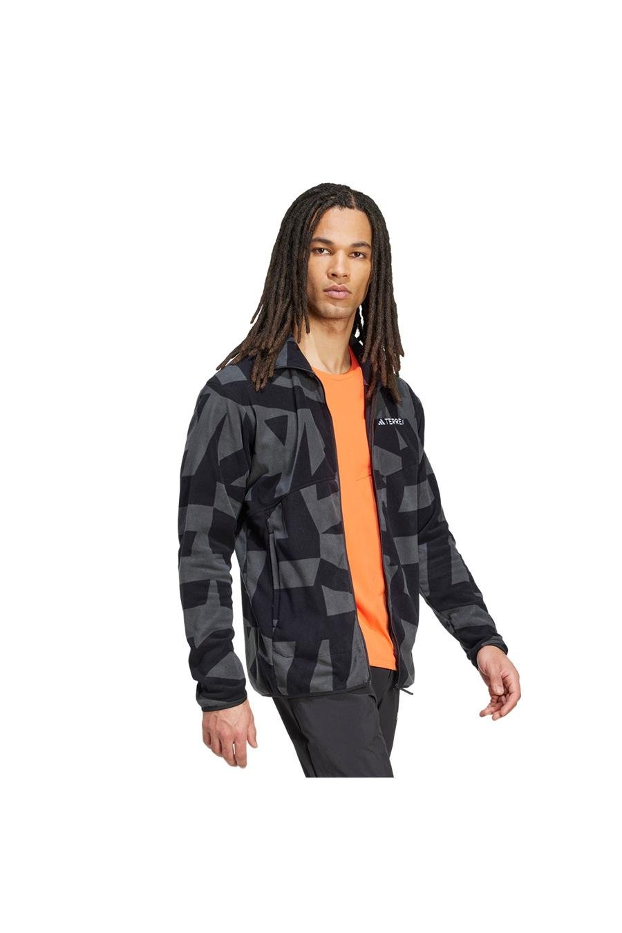 adidas Erkek Siyah Ceket MT AOP FZ FL JY4814