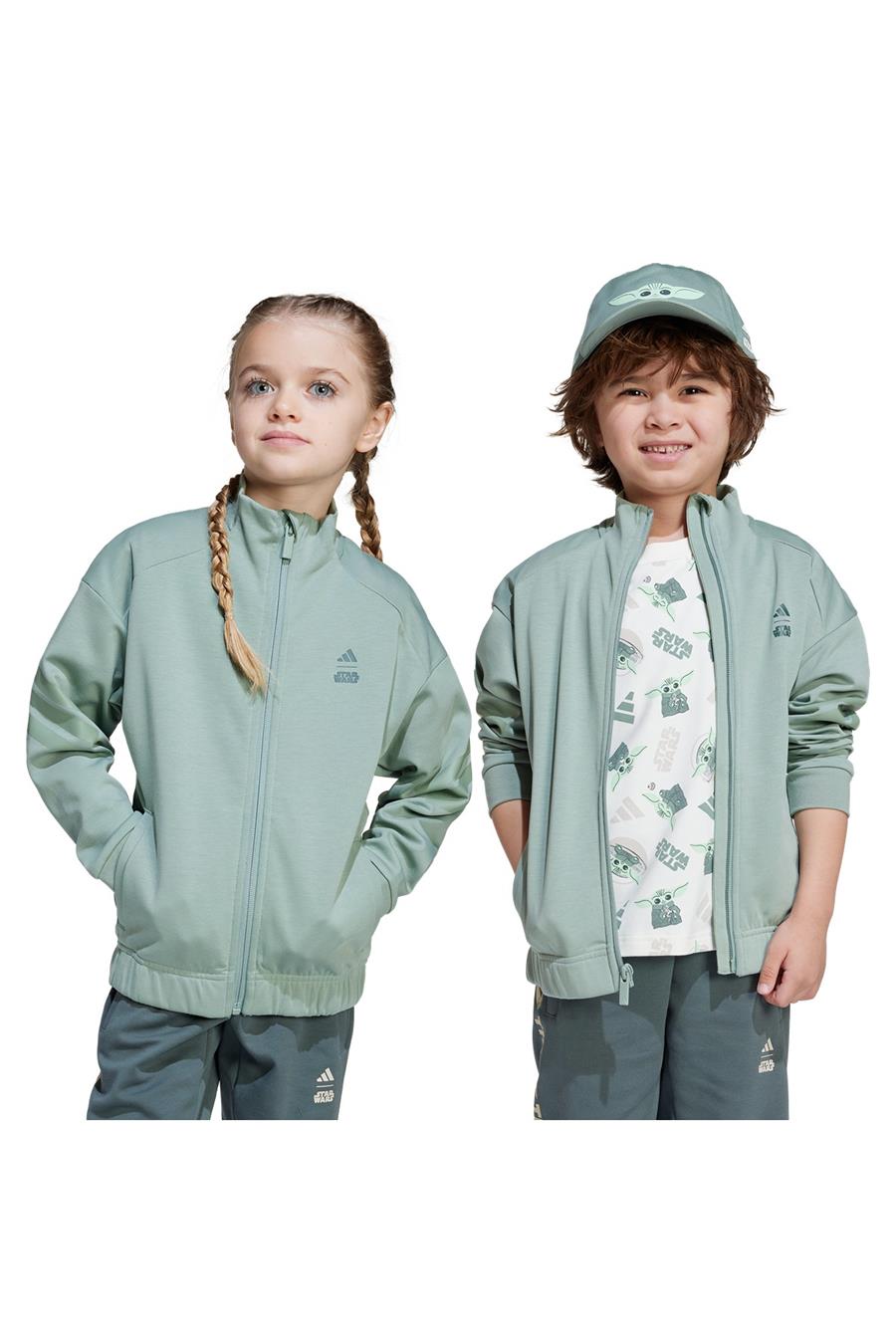 adidas Unisex Çocuk Yeşil Ceket LK SW MNDO TT JF3653