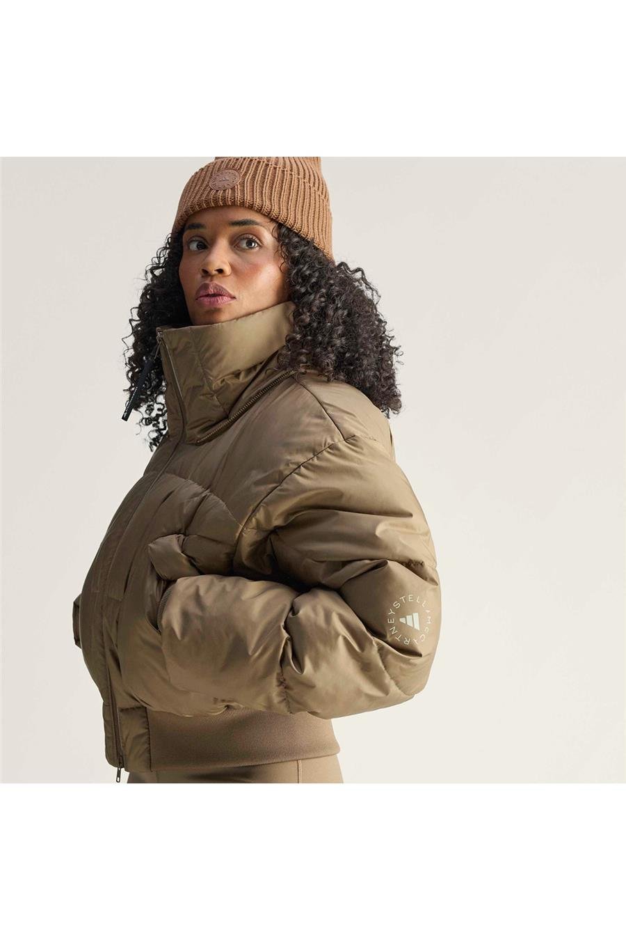 adidas Kadın Kahverengi Mont aSMC CROP PUF JM3652