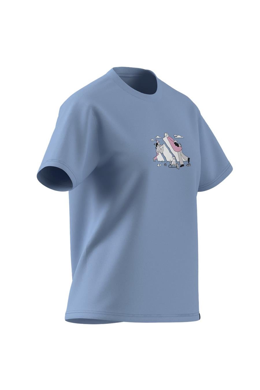 adidas Kadın Mavi T-shirt W DDL T JM4383