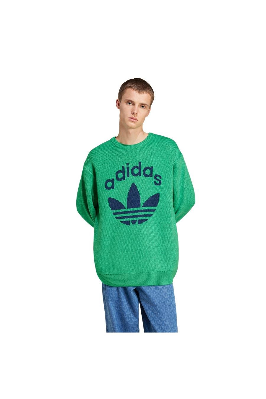 adidas KNIT CREWNECK Erkek Sweatshirt JN5966