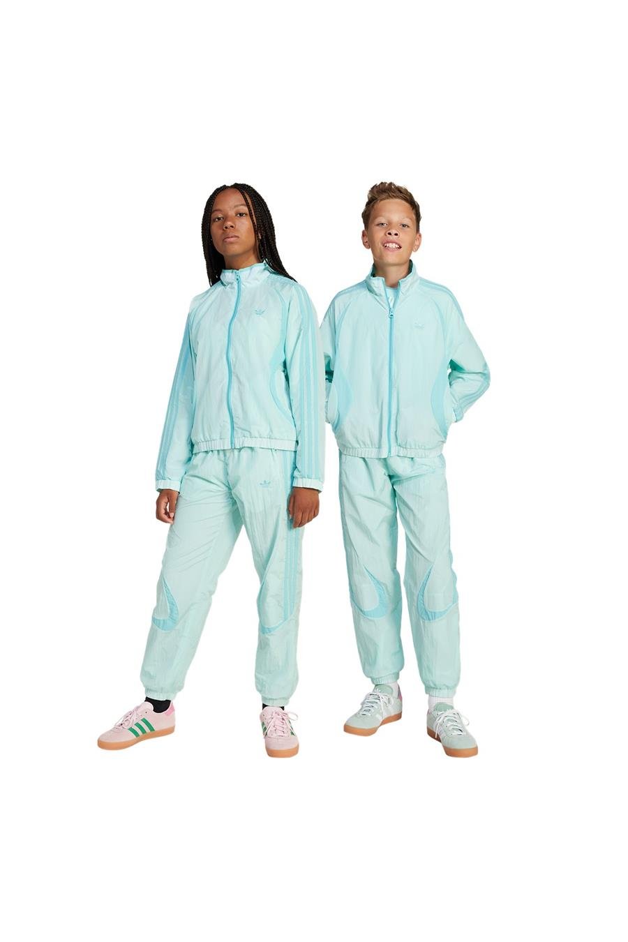 adidas Unisex Çocuk Turkuaz Ceket WOVEN TRACKTOP JC7888