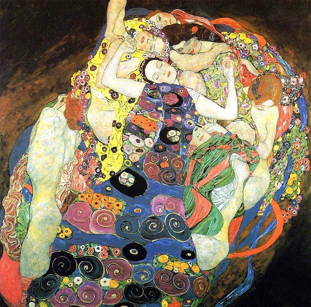 Klimt- The Virgin (1913) Elmas Mozaik Tablo 61x61cm- marcelsanat.com
