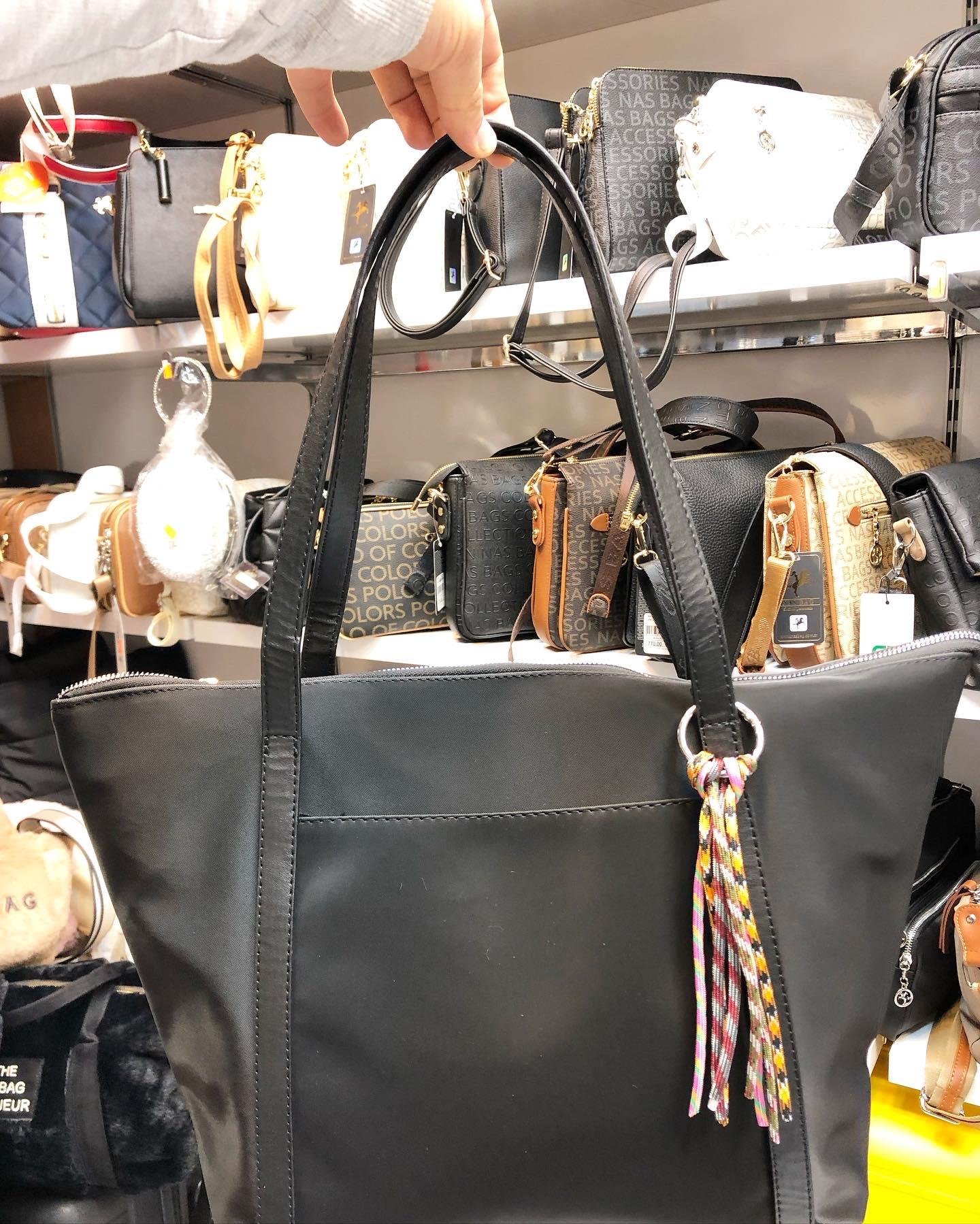 Kadın su geçirmez kumaş omuz çantası hafif çanta kol askılı siyah çanta |  elizabell.com.tr
