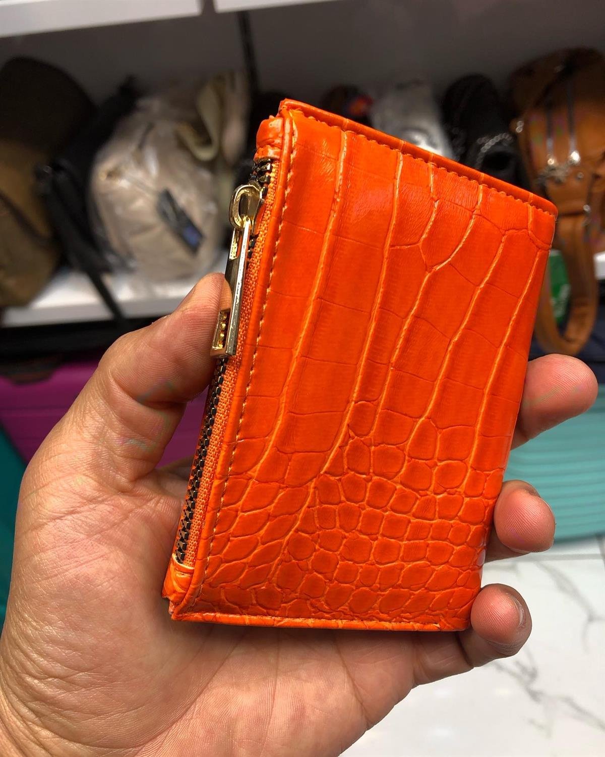 Kartılıklı cüzdan küçük bayan para çantası para cüzdanı küçük 13cm10  |elizabell.com.tr