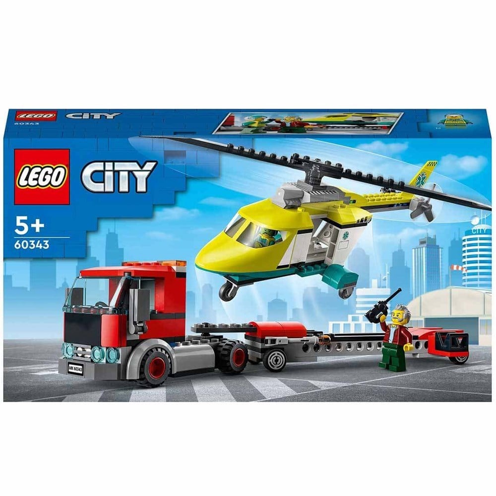 Lego City Kurtarma Helikopteri Nakliyesi Figürlü Oyun Seti 215 Parça 5+  60343 Fiyatı ve Özellikleri