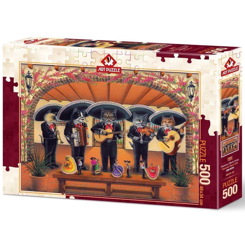 Heidi Oyuncak Art Puzzle Flamenko Miyav Ekibi 500 Parça Puzzle