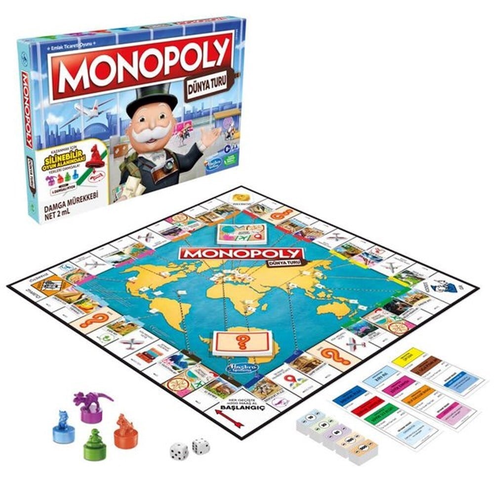 Monopoly Dünya Turu Kutu Oyunu F4007 Fiyatı ve Özellikleri