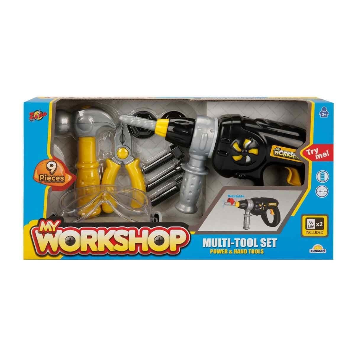 Sunman Oyuncak Zapp Toys My Workshop Matkaplı Tamir Seti 9 Parça