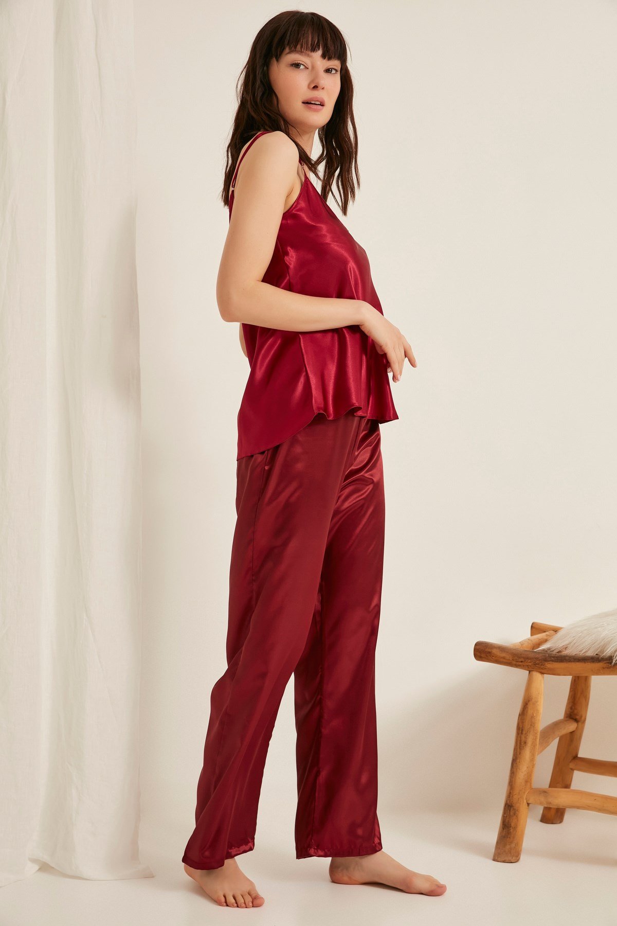 C City Women Satin Pyjama Set 020