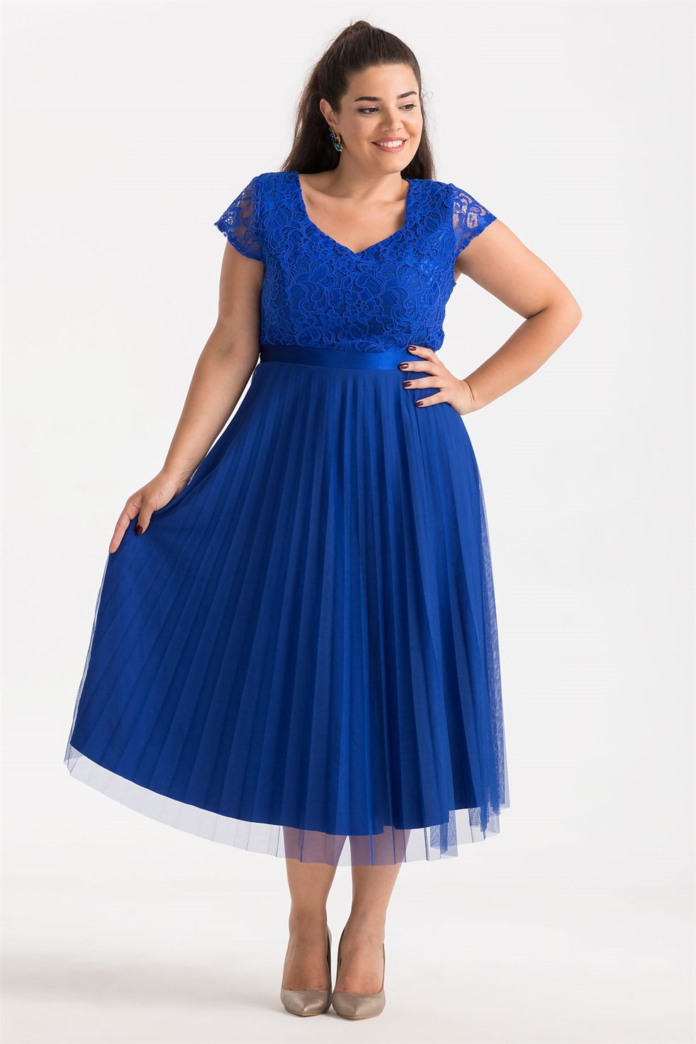 sachin and babi light blue dress Alex Evenings 84122633 Long Formal Plus Size Ruffle Evening Dress – The  Dress Outlet
