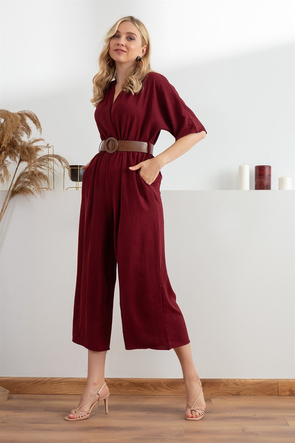 Burgundy Jumpsuit