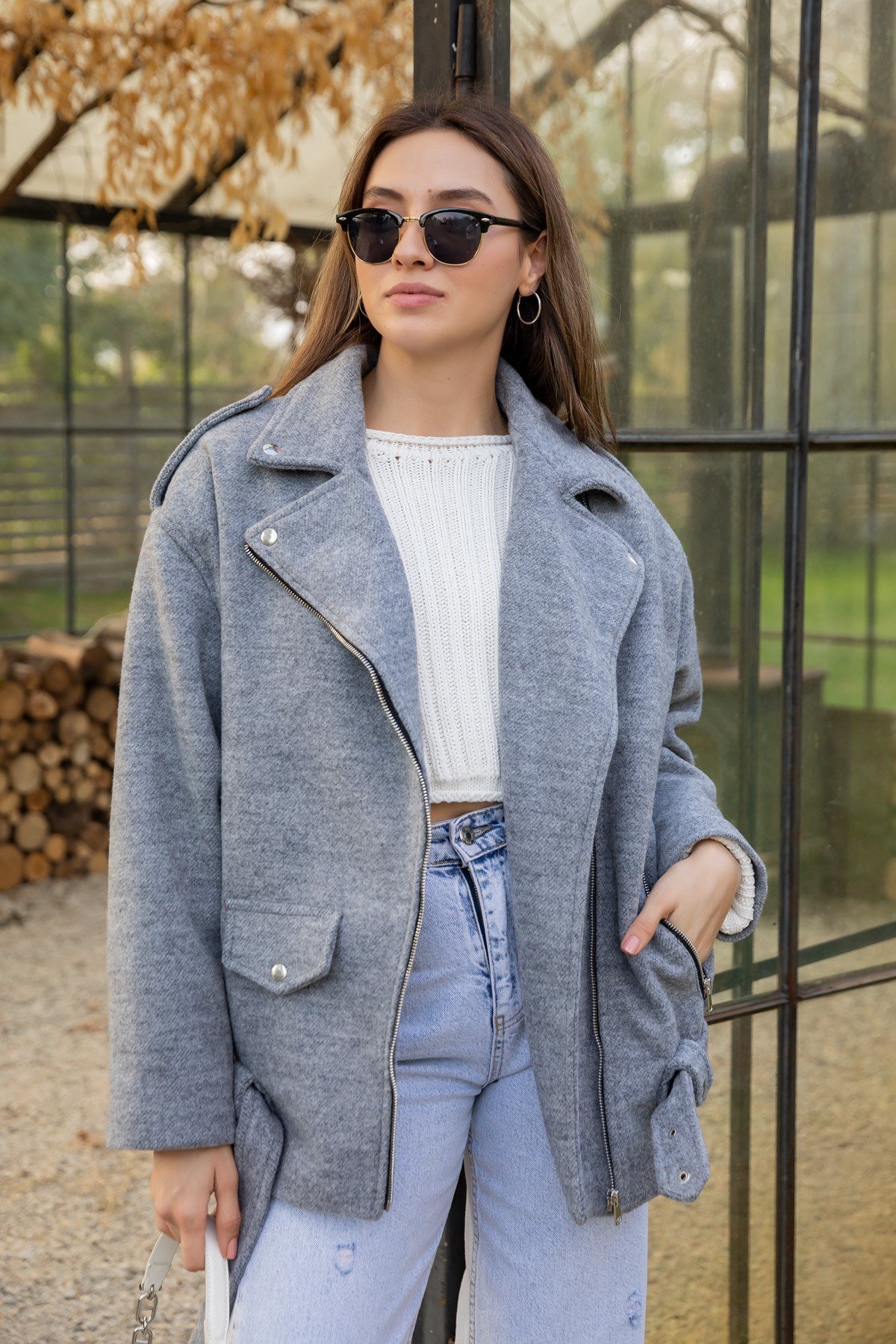 Gray top clearance coat