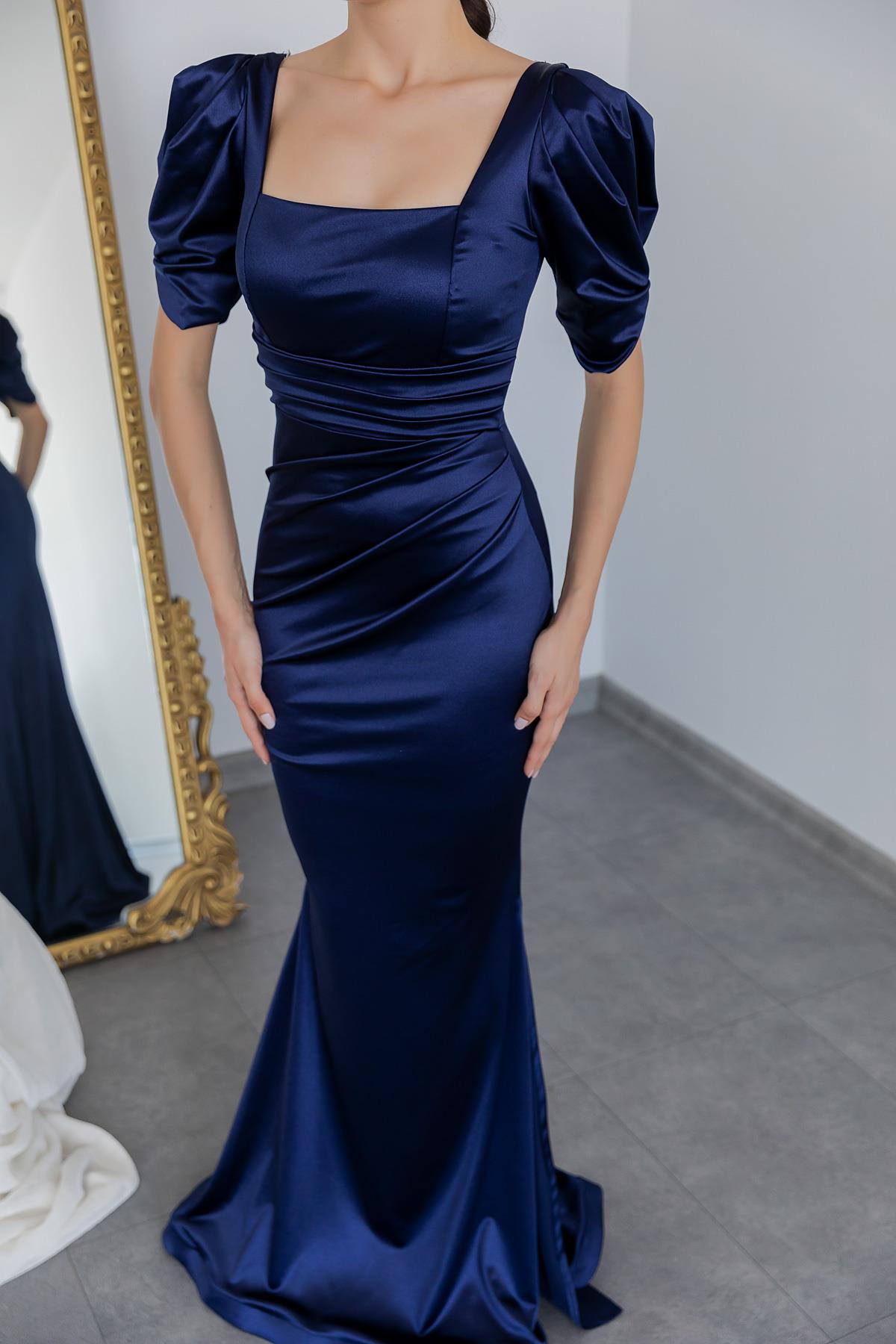 Bleu marine Robes de Soiree